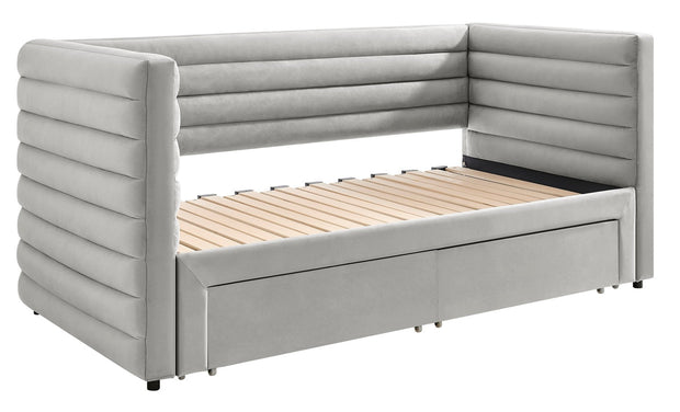 Bellatrix Fabric Day Bed With Drawer