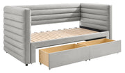 Bellatrix Fabric Day Bed With Drawer