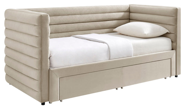 Bellatrix Fabric Day Bed With Drawer