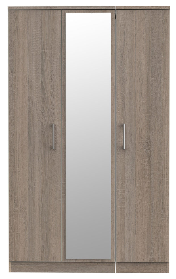 Devon 3 Door Mirror Wardrobe