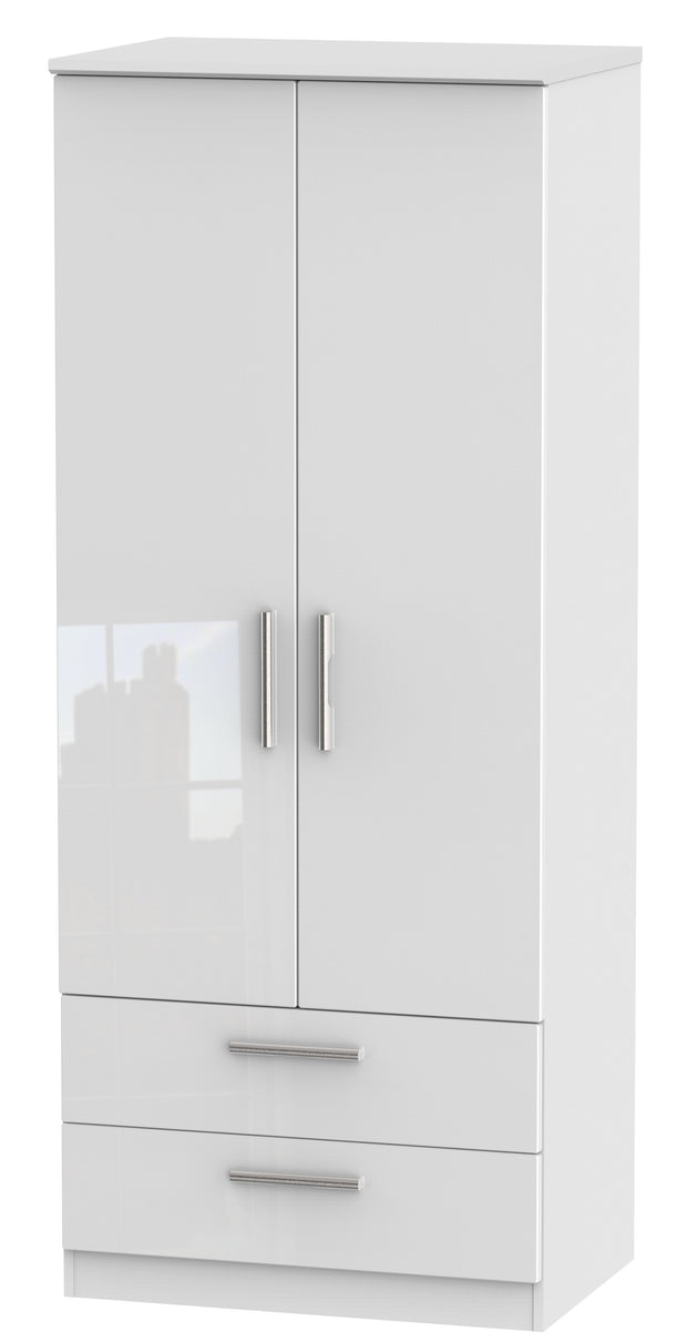 Knightsbridge 2ft 6in 2 Drawer Wardrobe