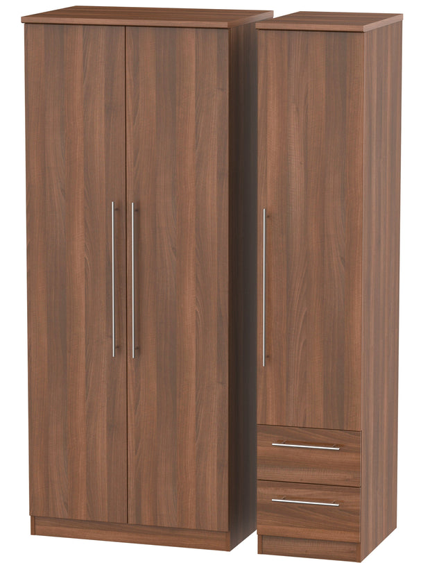 Sherwood 3 Door 2 Right Drawer Wardrobe