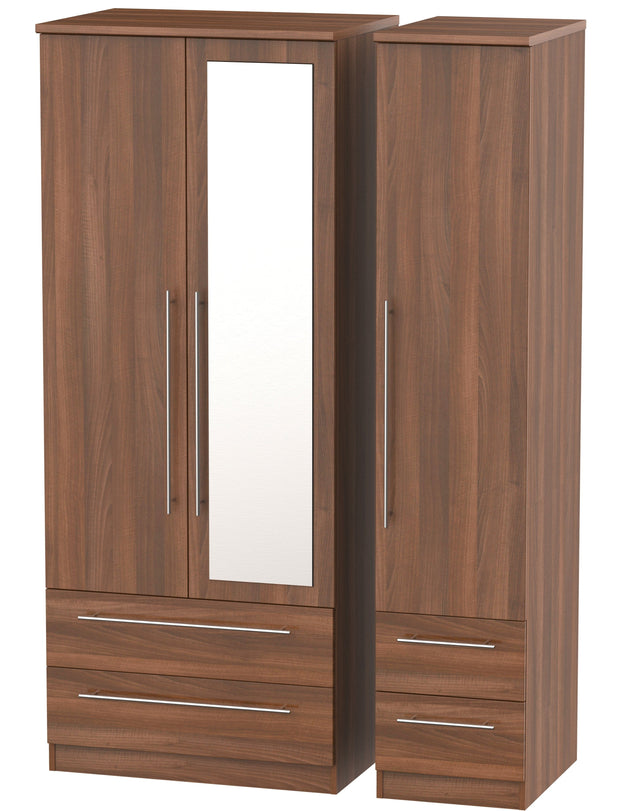 Sherwood 3 Door 4 Drawer Combi Wardrobe