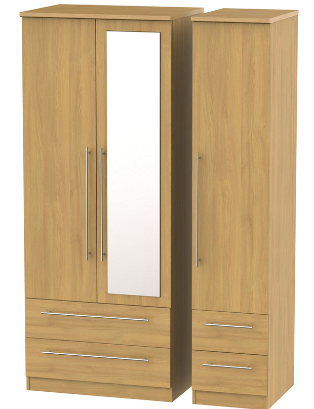 Sherwood 3 Door 4 Drawer Combi Wardrobe