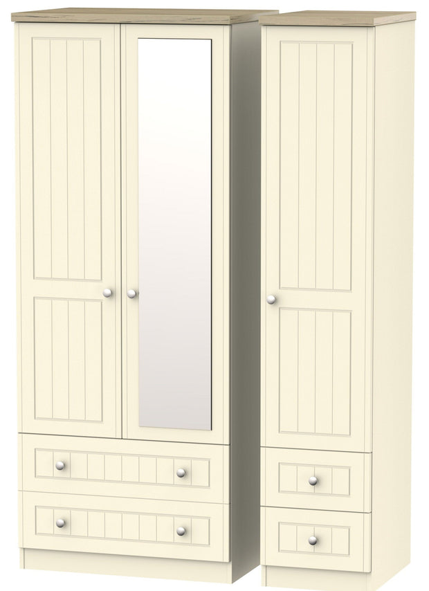 Vienna 3 Door 4 Drawer Combi Wardrobe