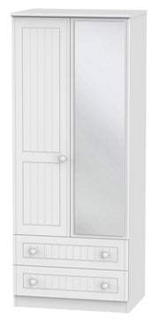 Warwick 2 Door Mirror Combi Wardrobe