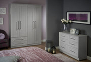 York 2 Drawer Tall Wardrobe