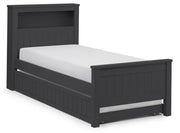 Maine Bookcase Bed - Anthracite