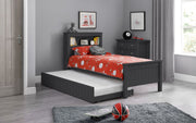 Maine Bookcase Bed - Anthracite