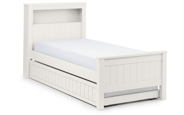 Maine Bookcase Bed - Surf White